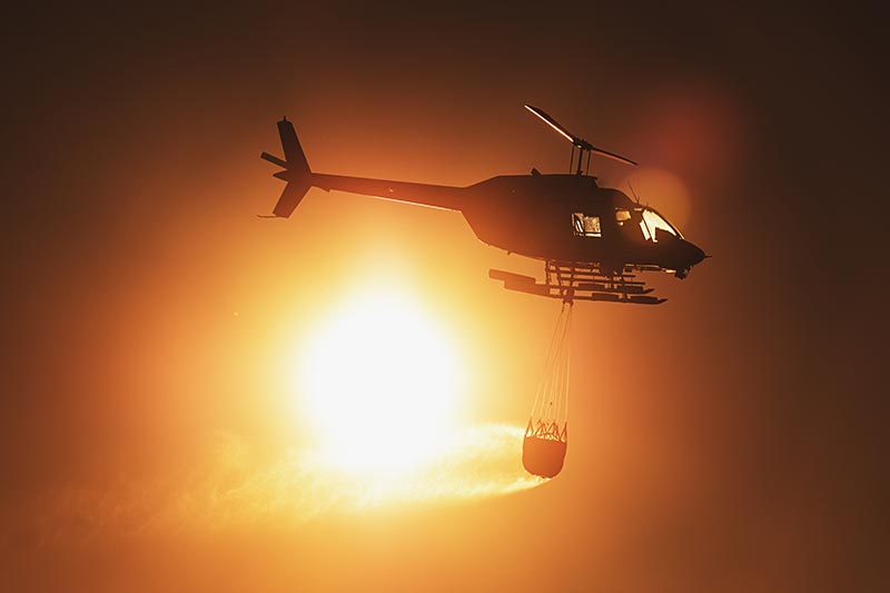 Firefighting Helicopter in Oklahoma
